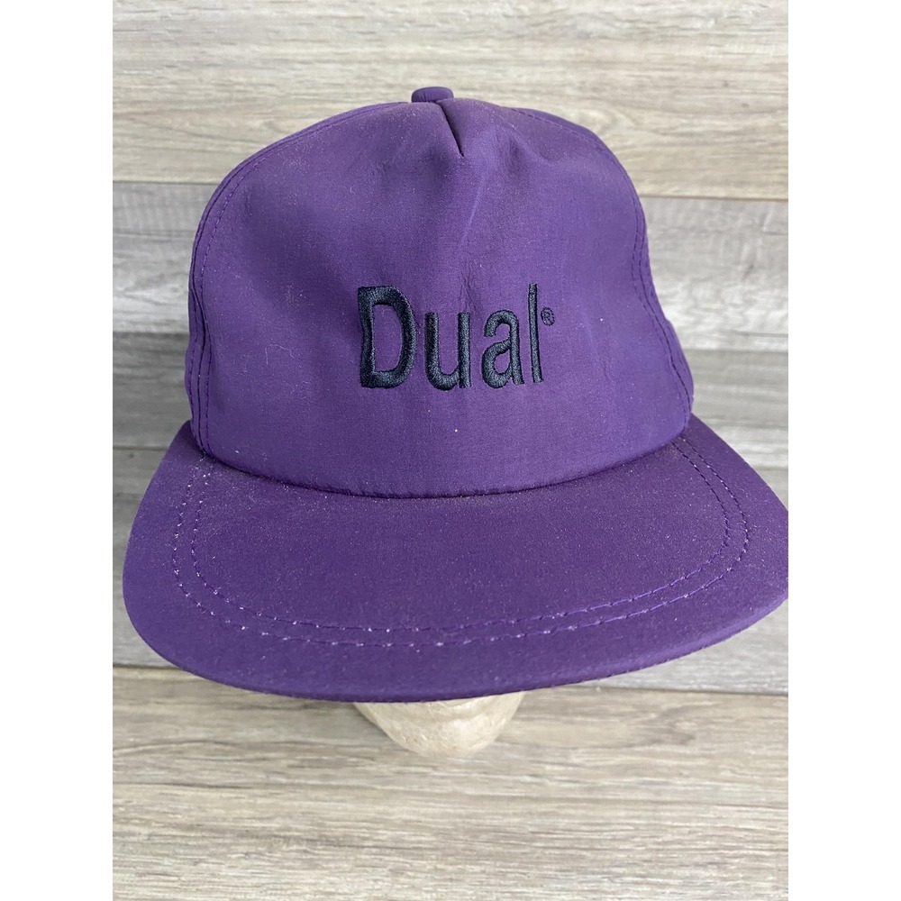 Vintage Dual K-Products‎ Hat Cap Snap Back Purple One Size Mens Promo 80s 90s